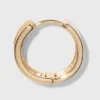 Medium Huggie Hoop Earrings - A New Day™ Gold: Clip-In Clasp, Brass, Nickel-Free, 0.59" Diameter, Single Pair 2 Medium Huggie Hoop Earrings - A New Day™ Gold: Clip-In Clasp, Brass, Nickel-Free, 0.59" Diameter, Single Pair -A New Day GUEST fccb7079 386b 4995 b6eb 8576a3fb9750